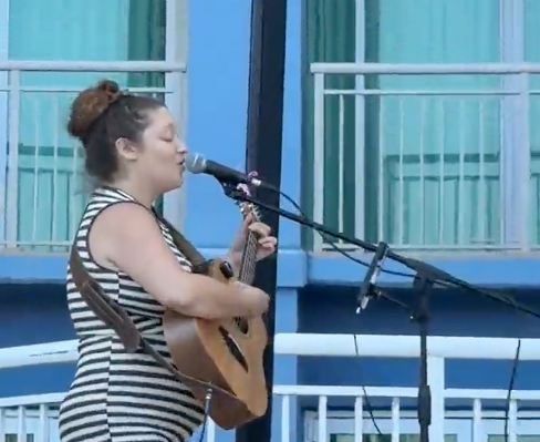 Steel drums and microphone